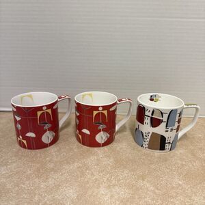 3 Inspired (By Curtain & Furnishing Fabric) Mugs Victoria & Albert Museum London